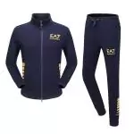 ea7 bas de jogging slim fit survetement train 7 side gold